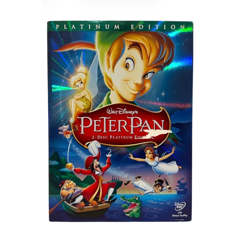 Disney Peter Pan 2-Disc Platinum Edition DVD Complete Slipcover Inserts 2007